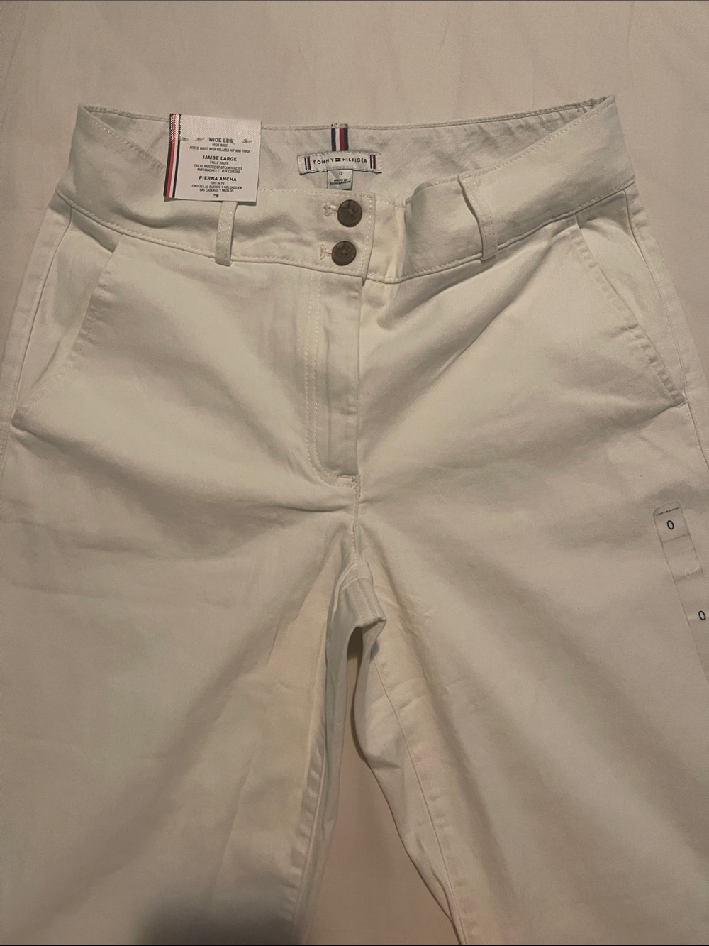 Tommy Hilfiger Women's White High-Rise Jeans